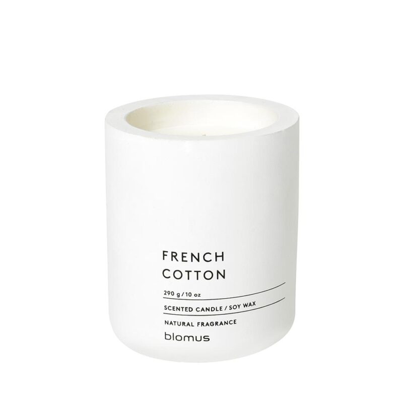 Blomus 65654 Scented Candle French Cotton 290g Lily White Fraga