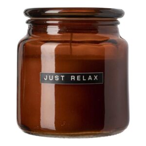 Big Scented Candle Amber Glass Cedarwood Just Relax 1 8720165018789 1