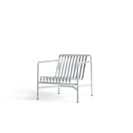 812079 Palissade Lounge Chair Low Hot Galvanised