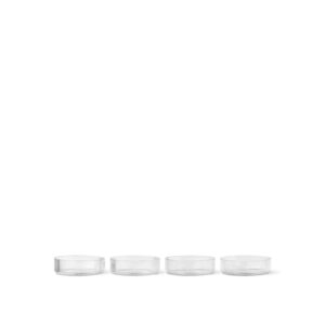 Ripple Serving Bowls Set Of 4 Clear
