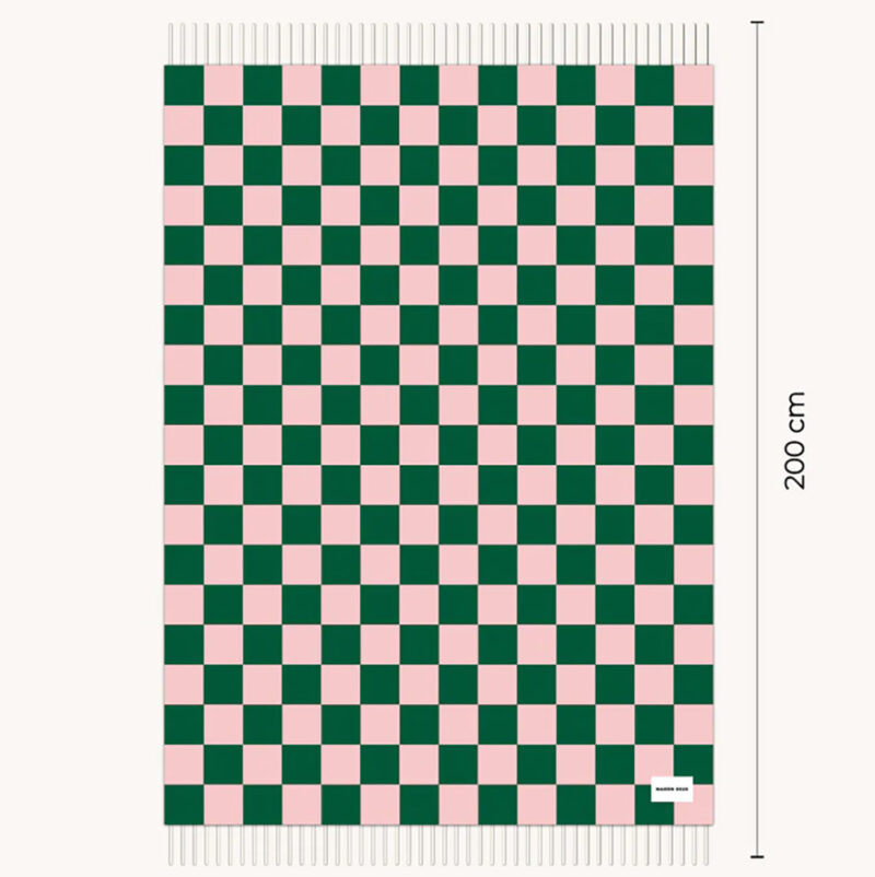 Checkerboardblanketgreenpink Front 720x